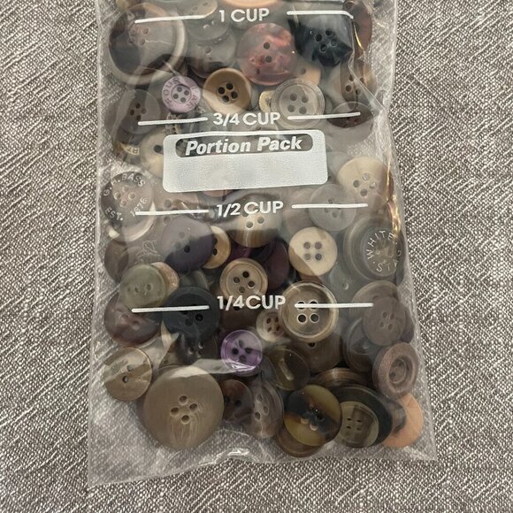 Lot of Brown and Other Colors Mixed Button Sizes Crafts Sewing... - Picture 2 of 4